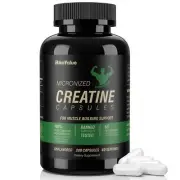 BIKAYALUE Micronized Creatine Monohydrate Capsules Creatine Capsules Suppleme...