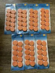 7 - 10 Packs Magnetic Buttons - Orange 30mm - 70 Total Magnets!