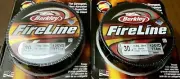 2 Berkley Fireline Original #30 LB 125 YD Braid Fishing Line SMOKE
