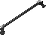 Shower Extension Arm Adjustable Stainless Steel Leakage Proof Shower Extender Bar for Home Bathroom (Black)