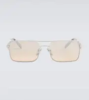 [Prada] Prada A52S rectangular sunglasses One Size silver