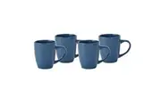 4pc Wiltshire Ocean Hot Beverage Drinking Mugs Glazed Stoneware Cup Set 350ml