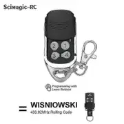Latest Wisniowski 433MHz 4-Channel Rolling Code Garage Door Opener Controller with Remote Control