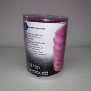 Roll-up Pink Silicone Keyboard Fully Sealed Silent Soft Keyboard Lightweight