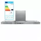 Airforce F25 80 DS Hurricane Cooker Hood Exhaust Recirculation Steel Silver 80 "