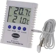 Brannan Digital Max Min Thermometer Indoor Outdoor Fridge Freezer Greenhouse Garden Room Large Display 2m Probe Cable