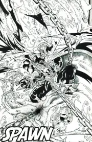 Spawn - Original Inked Comic Art - 11"x17" Inks On 100lbs. Bristol