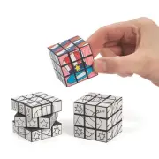 Color Your Own Patriotic Mini Puzzle Cubes, Craft Kits, 12 Pieces