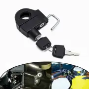 7/8'' Black Universal Motorcycle Handlebar Helmet Lock Anti-Theft Security Locks