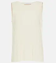 [Max Mara] Max Mara Leisure Dyser pleated jersey top UK 4 white