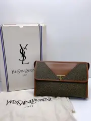 RARE SAINT LAURENT F687 SAINT LAURENT Yves Saint Laurent Braided Second Bag C