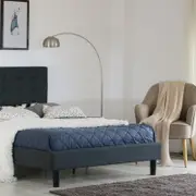 Istyle Alexis Button King Single Bed Frame Fabric Charcoal