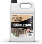 #1 Deck Premium Wood Fence Stain and Sealer - Semi-Transparent Fence Sealer - Li