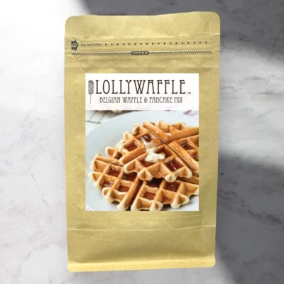 LollyWaffle Just Add Water Belgian Waffle & Pancake Mix - 1 pound