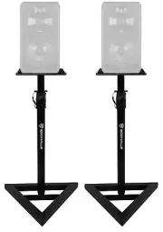 2 Rockville Adjustable Studio Monitor Speaker Stands For ADAM Audio S5V Monitors