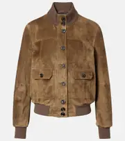 [Tom Ford] Tom Ford Suede bomber jacket UK 14 brown