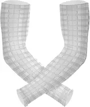 [Yoogain] UV Protection Compression Sleeve Women Cute Gray Lace Stripes Sleeve Women Tattoo Cover High Elasticity cubre brazos, Cute Gray Lace Stripes
