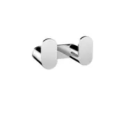 MEIR Curvae Double Robe Hook - Stainless Steel - Polished Chrome