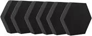 GOOHOCHY 6pcs Hexagon Sound-absorbing Cotton Pin Boards for Home Soundproofing Panel Soundproofing Foam Hexagon Padded Room Sound Proofing Hexagon Acoustic Treatment Bedrooms Sponge Black