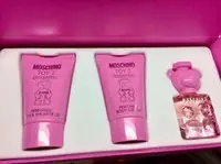 在飛比找Yahoo!奇摩拍賣優惠-MOSCHINO 泡泡熊女性淡香水禮盒淡香水5ml+身體乳2