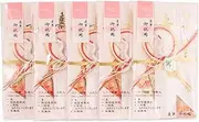 Shinokoma Gold Seal Festival Bag, Wedding Design, Cherry Blossom, Red Crane, Strips, AZSK350-12+5P, 5 Pack