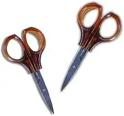 PARENCE - Set of 2 small precision nail scissors 9 cm - stainless steel, precise and durable cut, ergonomic - 2 pieces