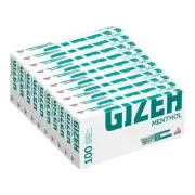 1000x Gizeh Menthol Premium Filter Tubes King Size Cork Tobacco Cigarette Green