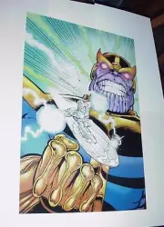 Silver Surfer Poster # 7 vs Thanos by Ron Lim Avengers 2