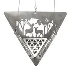 Triangular Campfire Grill Hanger Outdoor Portable Reindeer Bonfire Fire Pit DB
