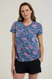 Devon Keyhole Womens Printed T-Shirt