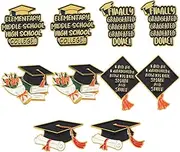 [VANZACK] Graduation Cap Brooch Pins Enamel Graduation Jewelry Brooch Decor for Attaching to Clothes Bags Delicate Durable Design