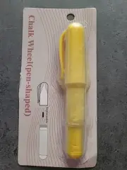 Tailor's Chalk Pen for Sewing Easy to Use and Wipe Off Yellow Color Plus 2 Refil