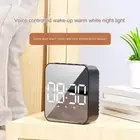 For Bedside Digital Alarm Clock Adjustable Brightness Clock Large LED Display