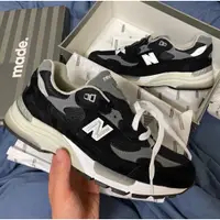 在飛比找蝦皮購物優惠-正貨 New Balance 992 麂皮 黑灰 3M反光 