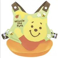 在飛比找Yahoo!奇摩拍賣優惠-日本 迪士尼 十字型防水矽膠圍兜附背帶 立體圍兜_小熊維尼