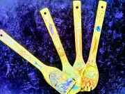 Wooden Spoon Set.Wicca. Witchcraft. Elemental Magic