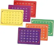 Yardwe 5 Sets Telepathic Calculation Cards for Halloween Party Tricks Interactive Mind Reading for Stage Performances and Shows Reusable Telepathic Math Cards for Fun and Entertainment
