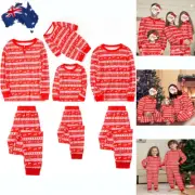 Christmas Family Matching Kids Adult Pajamas Sleepwear Xmas PJs Set Nightwear AU