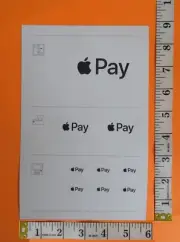 Apple Pay Glass & Register Decals Stickers for Vending Machines with Card Reader