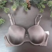 Paramour Bra 38DD Purple Padded Underwire Adjustable Clasp Back New