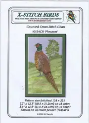 X-Stitch Birds Counted Cross Stitch Chart #0124CH Pheasant
