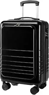 [ZHQNYZQ] Travel Gear Lighiweight Hard Shell Suitcase Aluminum Alloy Trolley Case Wet and Dry Separation Design Travel Luggage Suit Case New