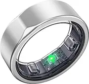 SEEKZERO Smart Ring-Size First Before You Buy, No APP Subscription,7-10 Days of Use,Sleep & Activity Real-Time Monitor, Stress/Heart Rate/SPO₂ Tracker, Compatible with iOS and Android (Silver, 9)