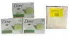 Dove Hydration Fresca Go Fresh Beauty Bar 135g with Napkin Gift Bag Pack of 3