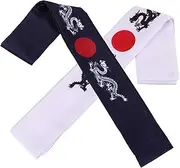 [FOYTOKI] 2pcs Japanese Headband Karate Head Strap Decorative Wide Headbands for Women Chef Accessory