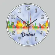 Dubai Wall Hanging Wall Clock art Time Piece City Skyline art