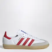 [adidas Originals] Low Samba OG white/red sneaker 3.5 UK White