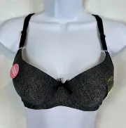 NWT Viola Gentle Push-Up Underwire Demi Cup Bra 36B