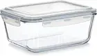 Large Glass Food Storage Container - Baking Containers with Hinged Locking Lids.