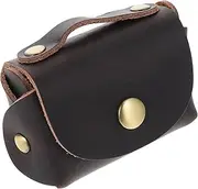 NIYANGLE Leather Coin and Key Storage Pouch Compact Data Lines Bag Stylish Organizer for Coins and Car Keys Durable and Practical Design for Everyday Use
